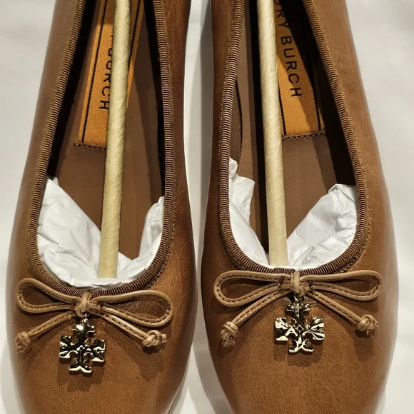 Tory Burch Tory Charm Ballet Flats 8W - Picture 3 of 4